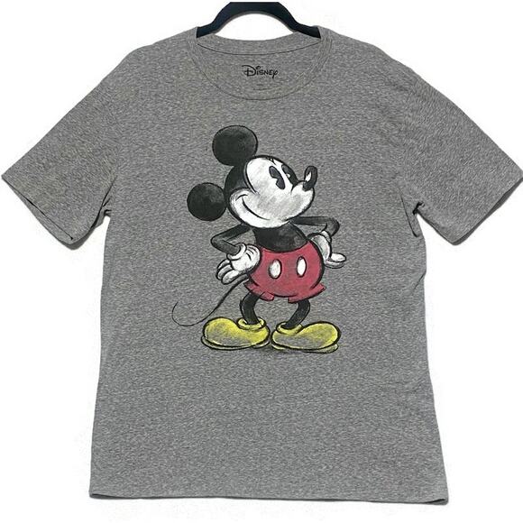 Walt Disney World Mickey Mouse T-Shirt Women's Size Large Gray - Picture 1 of 8